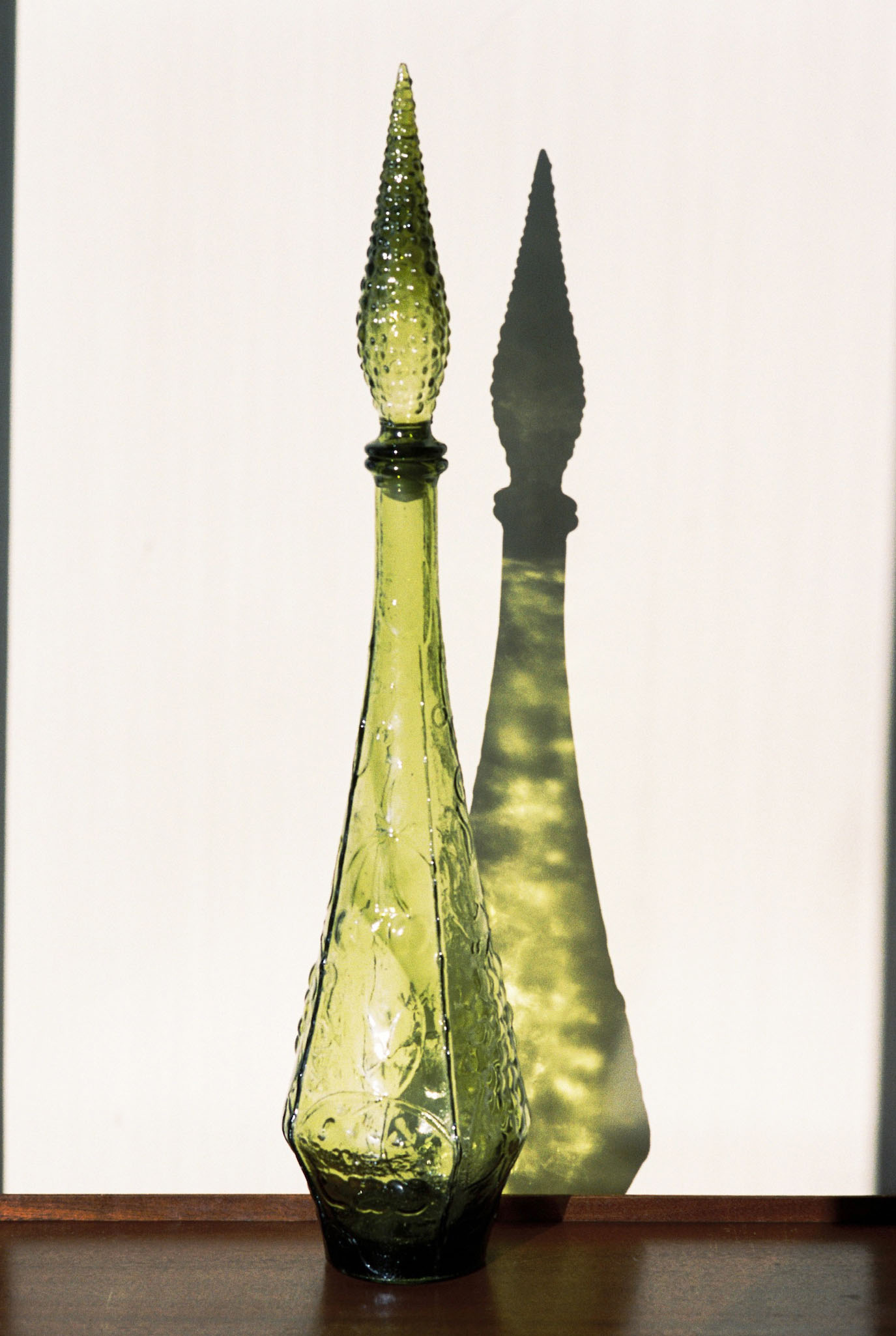 Empoli Glass Vineyard Genie Decanter available for prop hire in Cape Town