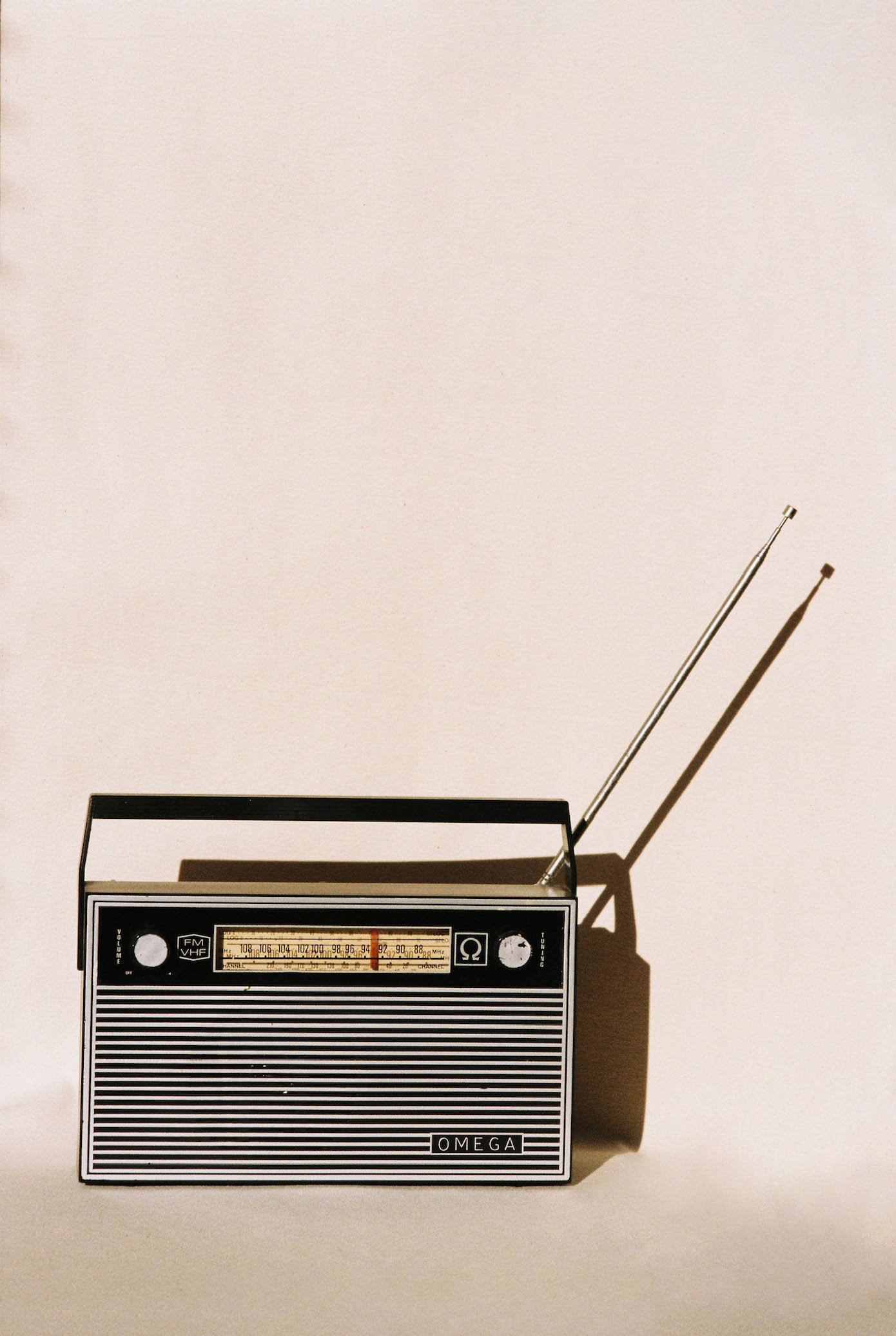 Omega FM/VHF R380 Radio available for prop hire in Cape Town