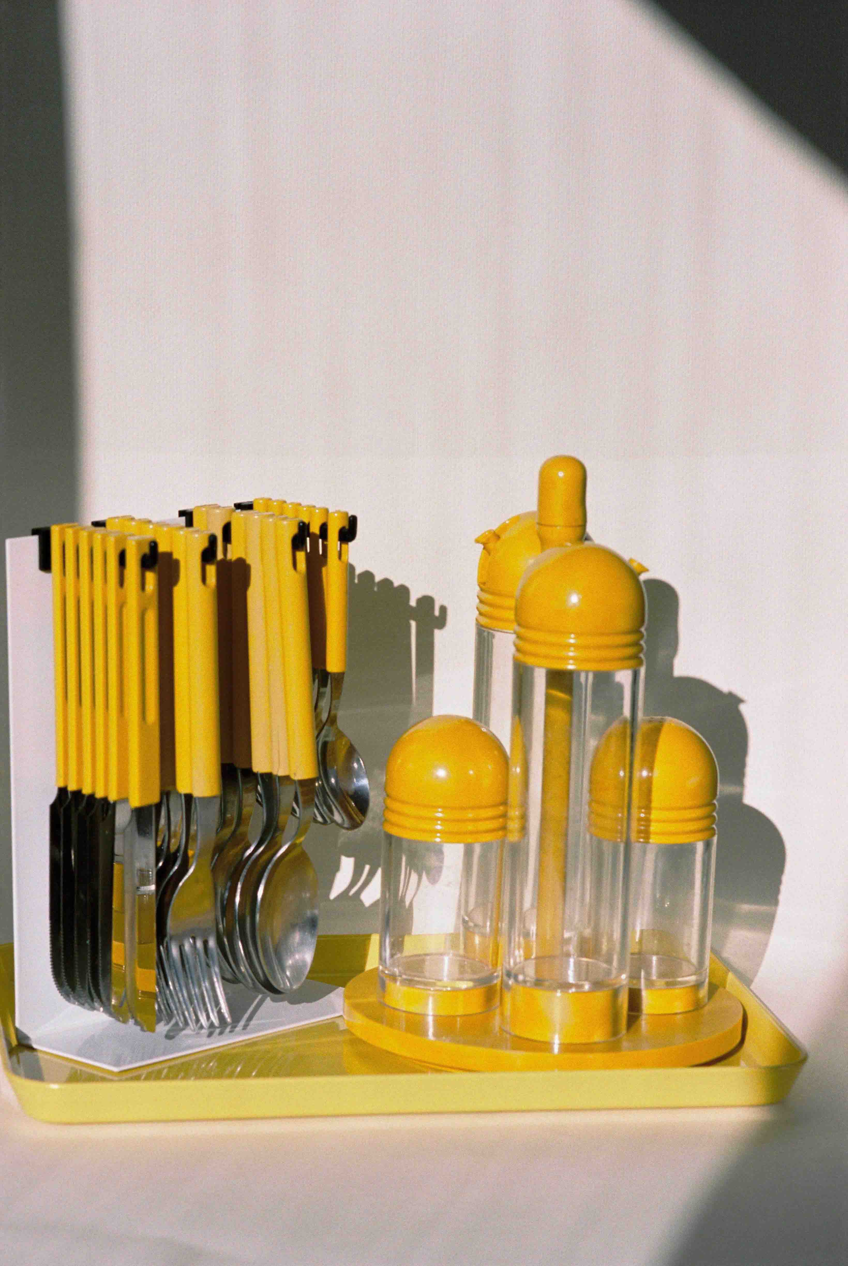 Picnic Cutlery and Condiments Set available for prop hire in Cape Town